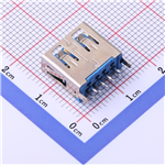 Type-A 母座 焊線式 KH-3.0AF90-18.55HX