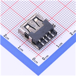 Type-A 母座 沉板 KH-CP3.5AF180CB-14JB-STM
