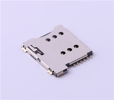 SIM卡連接器 > 自彈式 MicroSIM卡 卡座 6PIN>KH-SIM1616-6PIN